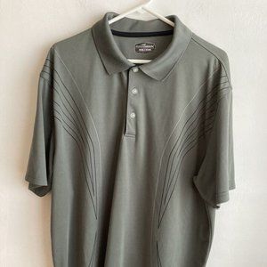 Grand Slam Mens Polo Shirt Sz XXL Short Sleeves Green Polyester